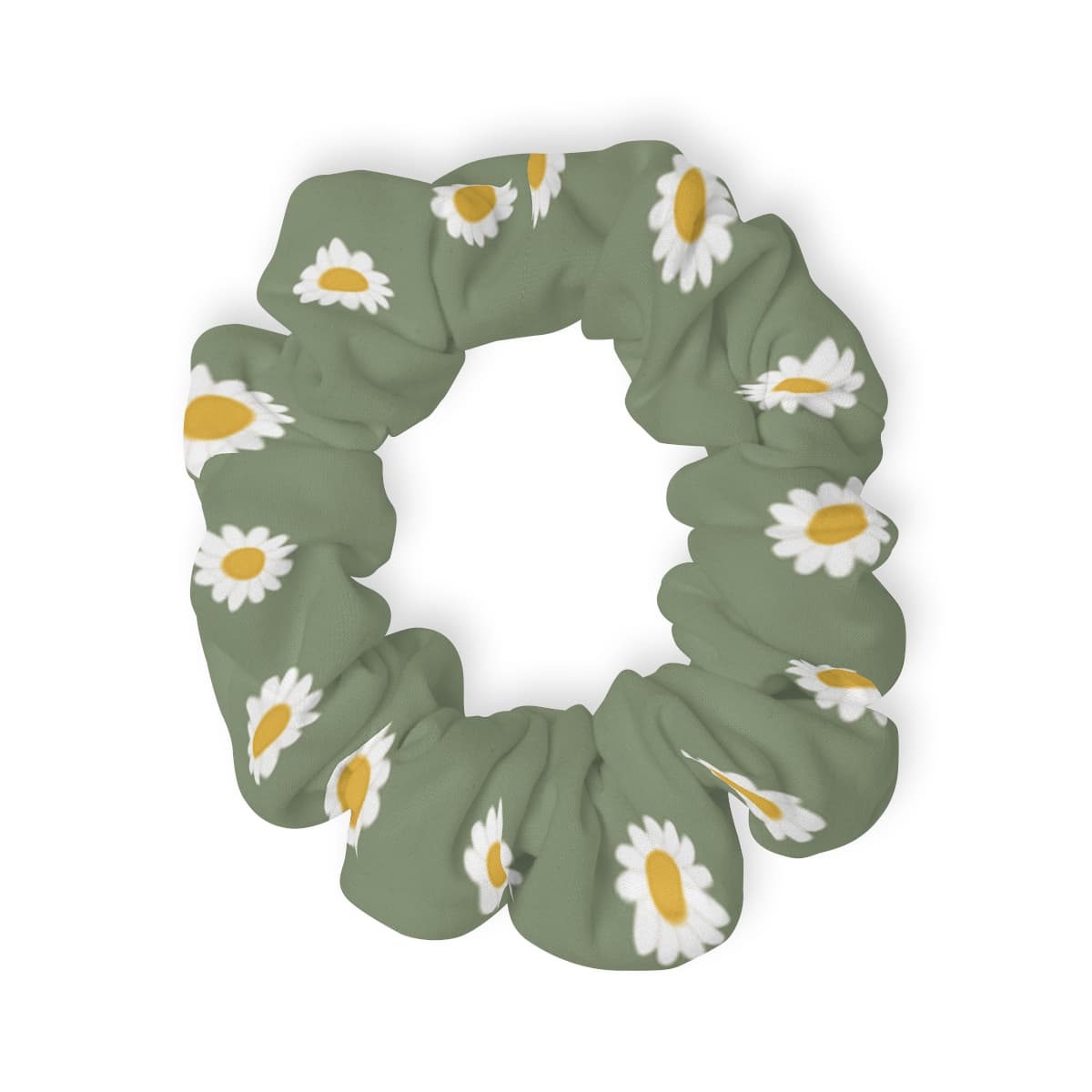 The Sage Daisy Scrunchie